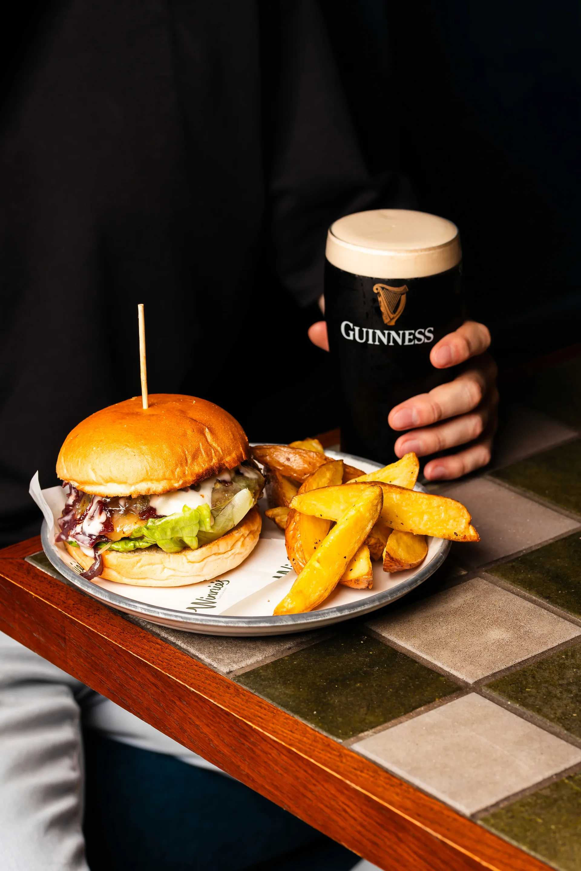 Food and drinks at Winnie's Café & Bar