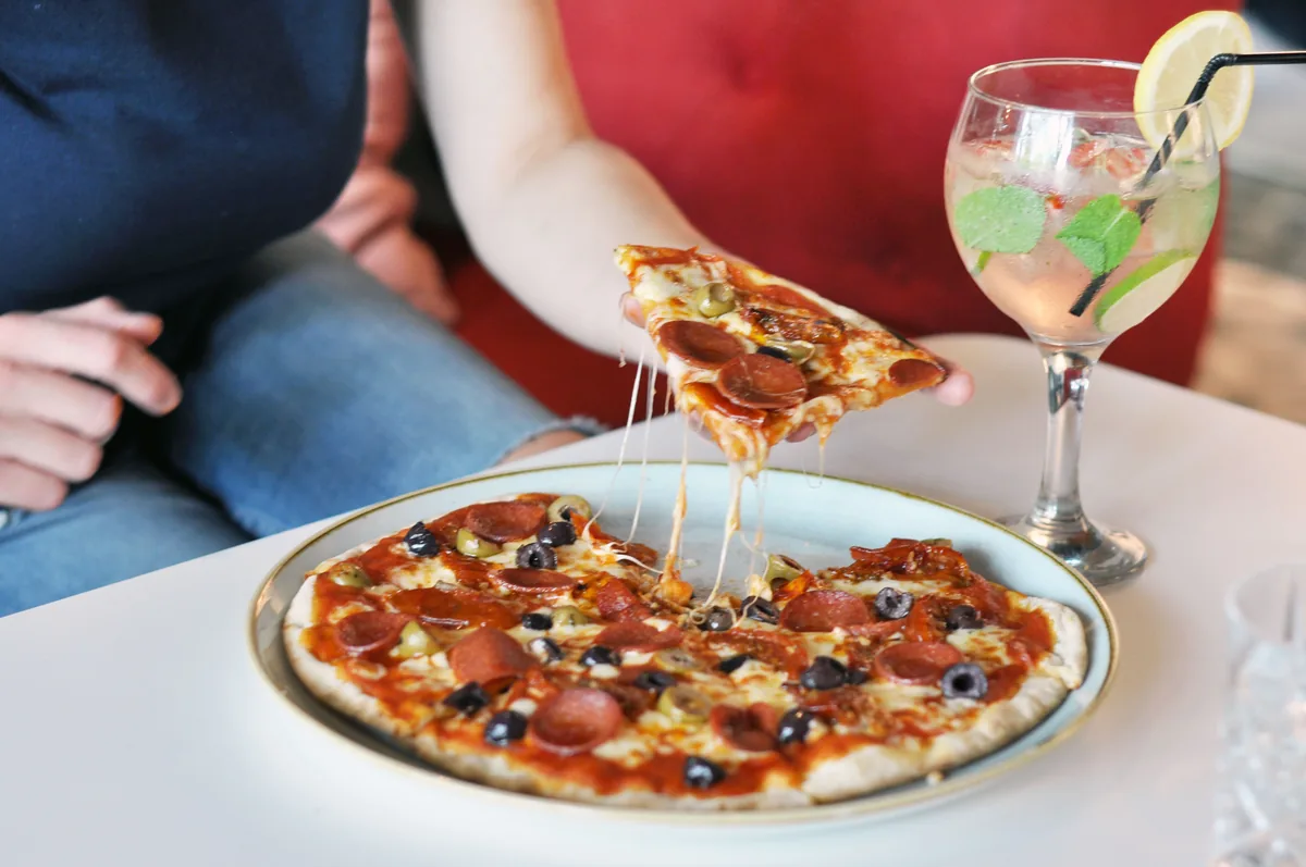 Stone-baked pizza at Winnie's Southampton